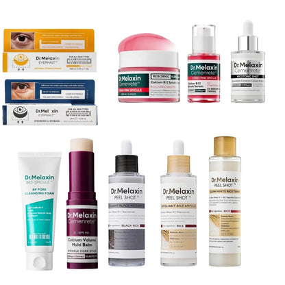 Dr. Melaxin Multi-action Moisturizing Stick Cream/Essence Rice Exfoliating Serum Anti-Wrinkle Firming Eye Cream Facial Cleanser